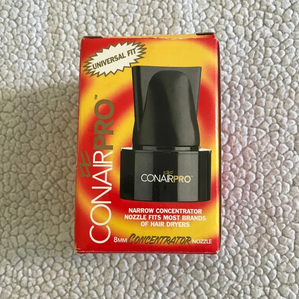 ConairPro Professional 8mm Narrow Concentrator Nozzle Universal Fit CPCN1 Black